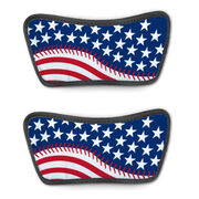 Baseball Repwell&reg; Sandal Straps - American Flag Ball