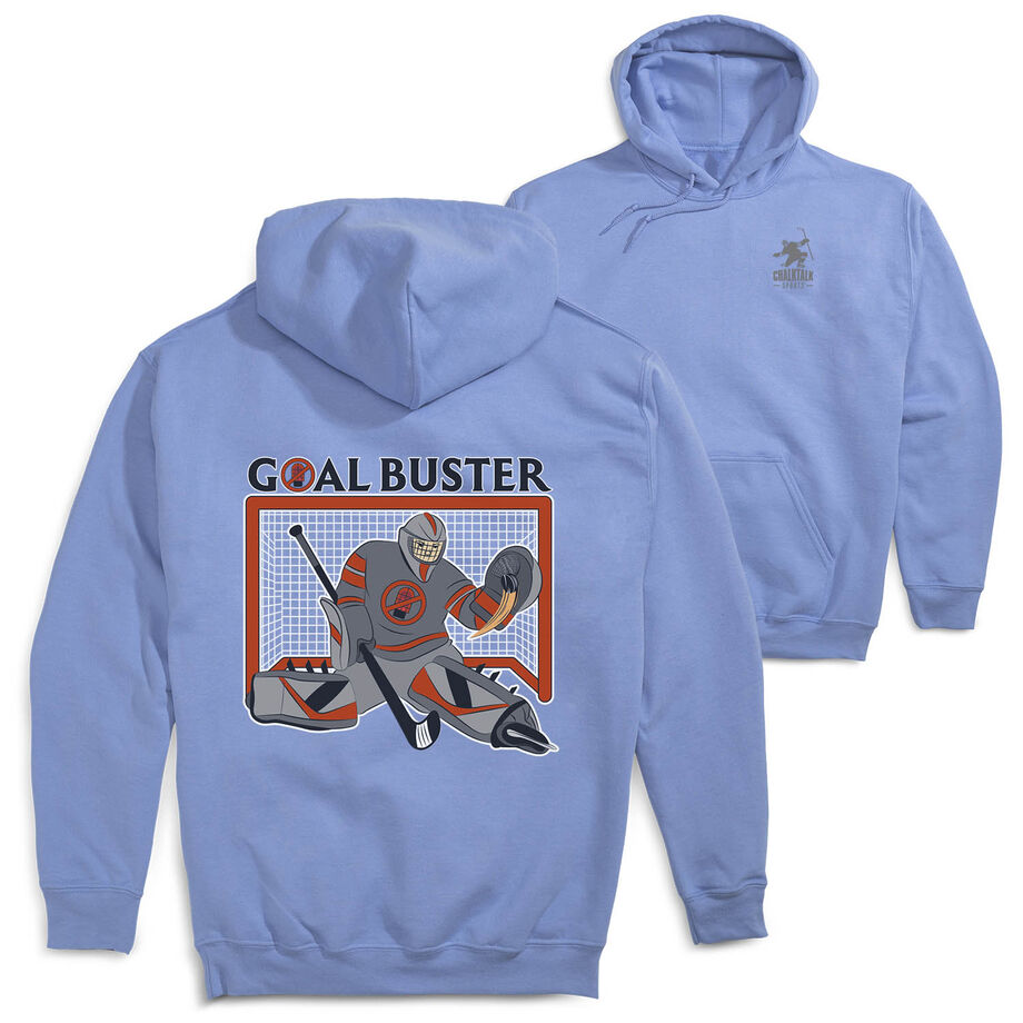 Hockey Hooded Sweatshirt - Goal Buster (Back Design)