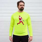 Baseball Long Sleeve Performance Tee - Home Run Santa