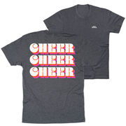 Cheerleading Short Sleeve T-Shirt - Retro Cheer (Back Design)