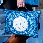 Volleyball Gameday Puffle Blanket - Bump Set Spike