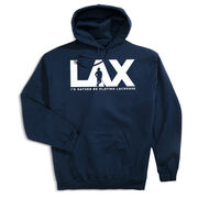 Guys Lacrosse Hooded Sweatshirt - I'd Rather Lax