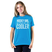 Hockey T-Shirt Short Sleeve - Hockey Girls Are Cooler