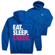 Cheerleading Hooded Sweatshirt - Eat Sleep Cheer (Back Design)