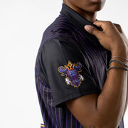 Custom Team Short Sleeve Polo Shirt - Baseball Pinstripes