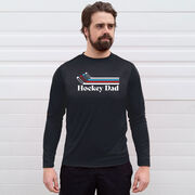 Hockey Long Sleeve Performance Tee - Hockey Dad Sticks