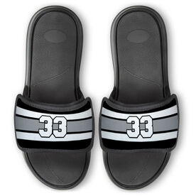 Hockey Repwell&reg; Slide Sandals - Number Stripes