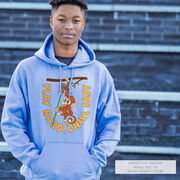 Guys Lacrosse Hooded Sweatshirt - Play Hard, Chill Easy
