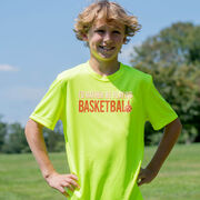 Basketball Short Sleeve Performance Tee - I'd Rather Be Playing Basketball