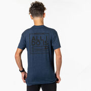 Wrestling Short Sleeve T-Shirt - All I Do Is Pin (Back Design)