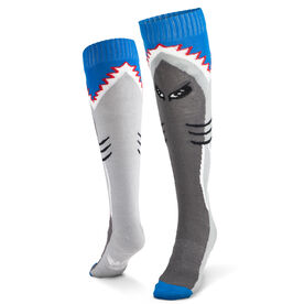 Woven Yakety Yak! Knee High Socks - Shark Attack