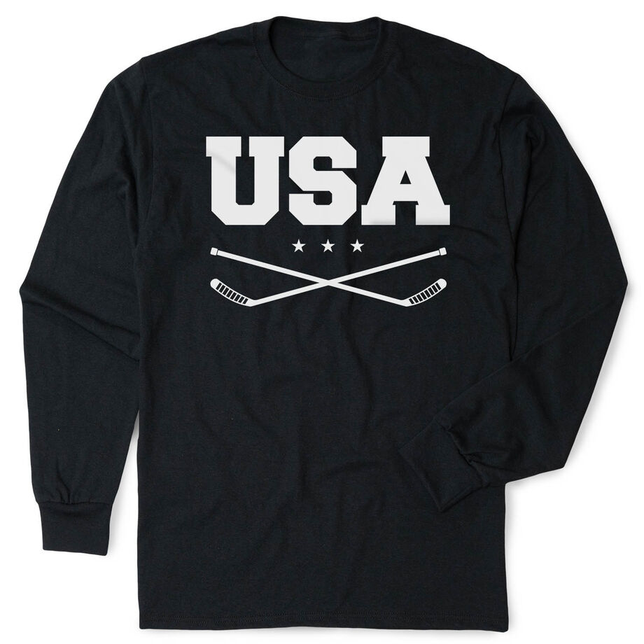 Hockey Tshirt Long Sleeve - USA