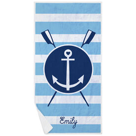 Crew Premium Beach Towel - Oars Anchor