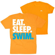 Swimming Short Sleeve T-Shirt - Eat. Sleep. Swim. (Back Design)