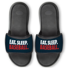 Baseball Repwell&reg; Slide Sandals - Eat. Sleep. Baseball.
