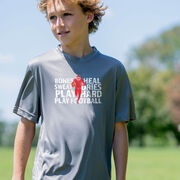 Football Short Sleeve Performance Tee - Bones Saying