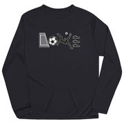 Soccer Long Sleeve Performance Tee - Soccer Love