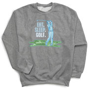 Golf Crewneck Sweatshirt - Eat. Sleep. Golf