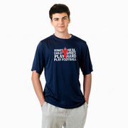 Football Short Sleeve Performance Tee - Bones Saying