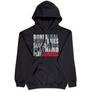 Guys Lacrosse Hooded Sweatshirt - Bones Saying