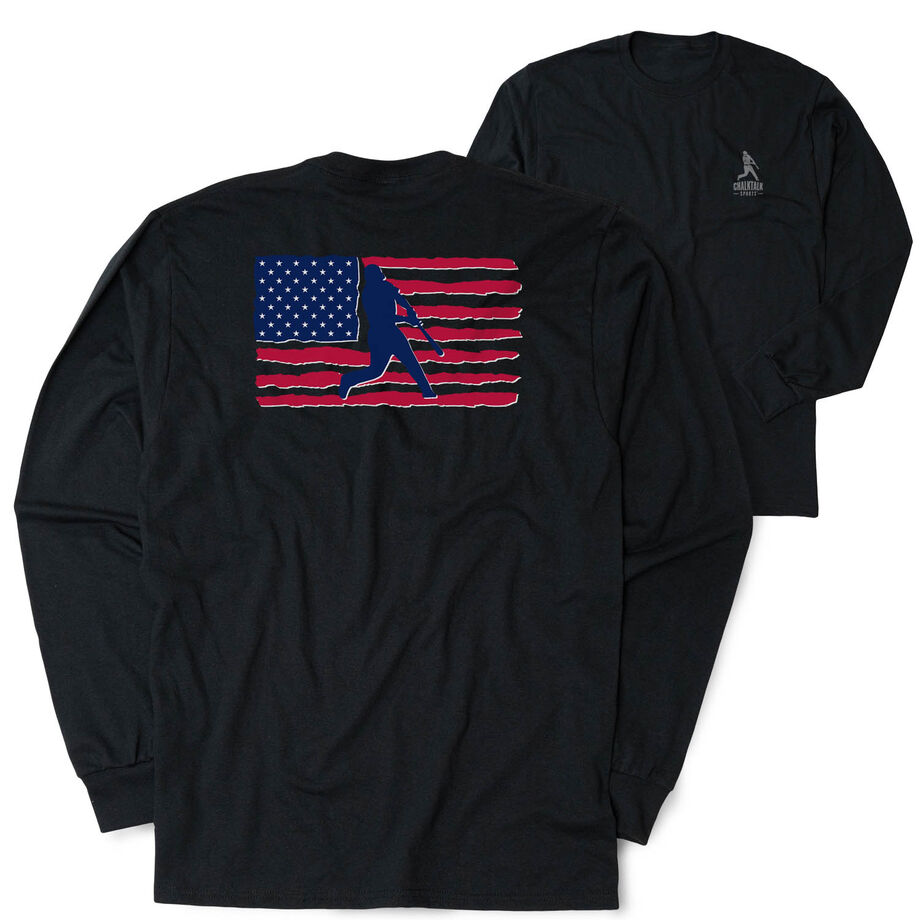 Baseball Tshirt Long Sleeve - Baseball Land That We Love (Back Design)