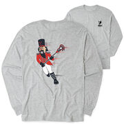 Guys Lacrosse Tshirt Long Sleeve - Crushing Goals (Back Design)