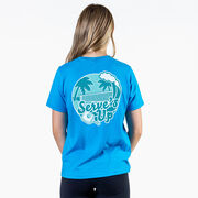 Pickleball Short Sleeve T-Shirt - Serve's Up (Back Design)