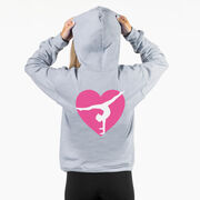 Gymnastics Hooded Sweatshirt - Gymnast Heart (Back Design)