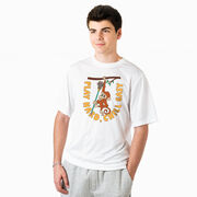 Guys Lacrosse Short Sleeve Performance Tee - Play Hard, Chill Easy