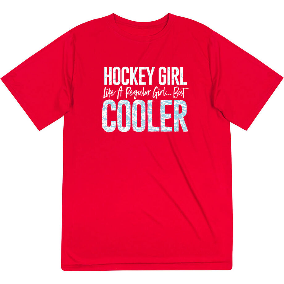Hockey Short Sleeve Performance Tee - Hockey Girls Are Cooler