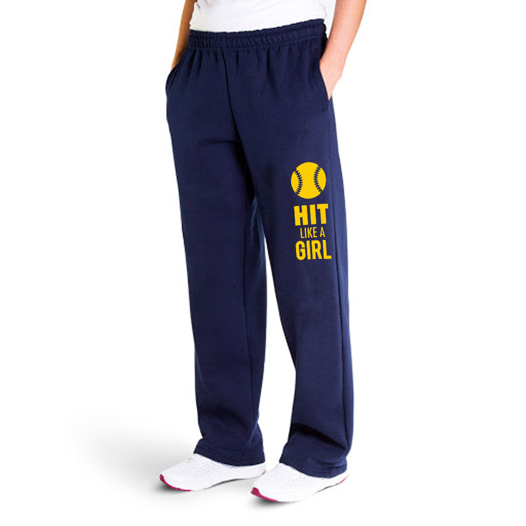 sweatpants with words on the back