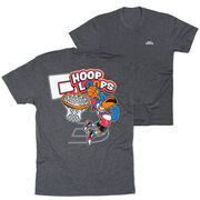 Basketball Short Sleeve T-Shirt - Hoop Loops (Back Design)