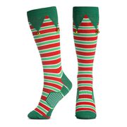 Running Woven Mid-Calf Socks - Jingle Bell