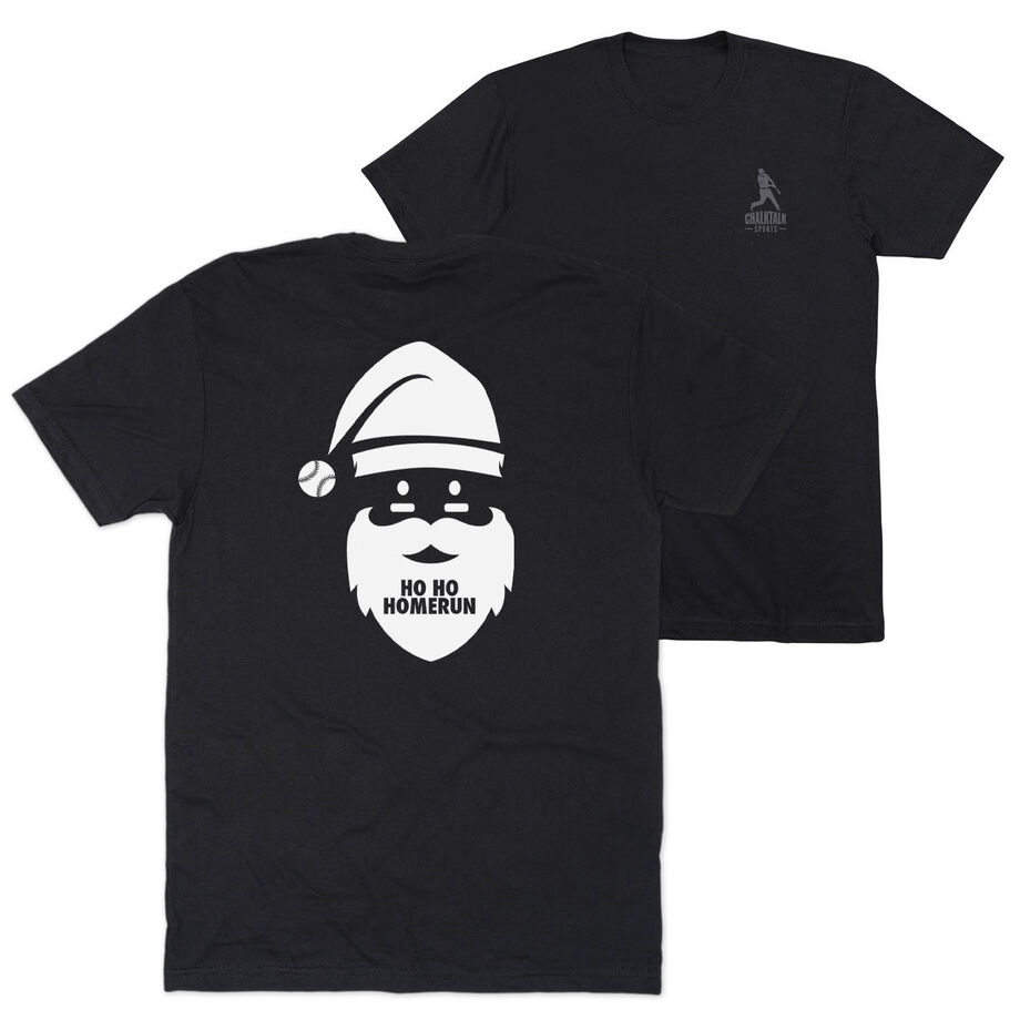 Baseball Short Sleeve T-Shirt - Ho Ho Homerun (Back Design)