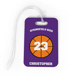 Basketball Bag/Luggage Tag - Basketball Team Ball