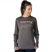 Hockey Long Sleeve Performance Tee - Hockey Mom Definition