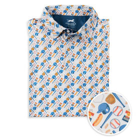 Baseball Short Sleeve Polo - Past Time
