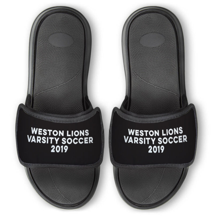 Personalized Repwell&reg; Slide Sandals - Your Text
