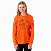 Soccer Long Sleeve Performance Tee - Soccer Words