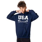 Guys Lacrosse Hooded Sweatshirt - USA Lacrosse