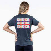 Cheerleading Short Sleeve T-Shirt - Retro Cheer (Back Design)