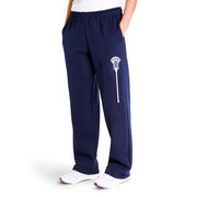 Guys Lacrosse Fleece Sweatpants - Large Stick