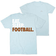 Football Short Sleeve T-Shirt - Eat. Sleep. Football. (Back Design)