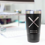 Baseball 20 oz. Double Insulated Tumbler - Crossed Bats Icon