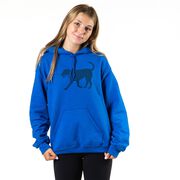 Hockey Hooded Sweatshirt - Rocky The Hockey Dog