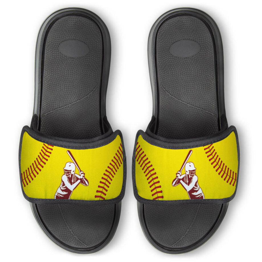 Softball Repwell&reg; Slide Sandals - Batter Silhouette