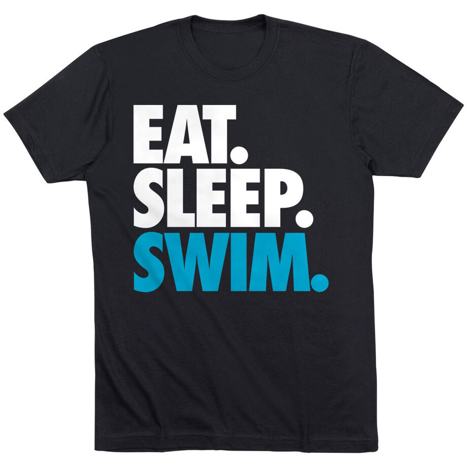 Swimming T-Shirt Short Sleeve Eat. Sleep. Swim.