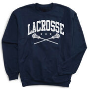 Guys Lacrosse Crewneck Sweatshirt - Lacrosse Crossed Sticks