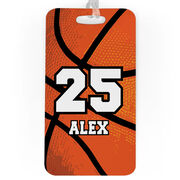 Basketball Bag/Luggage Tag - Personalized Texture Name And Number