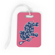 Girls Lacrosse Bag/Luggage Tag - Lax Elephant